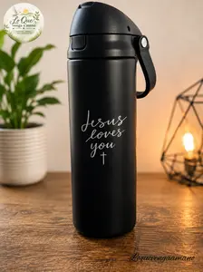 Jesus loves You Decal for bottle