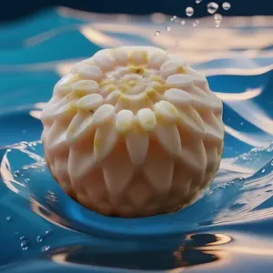 Handmade Peach Flower Bathing Soap Bar