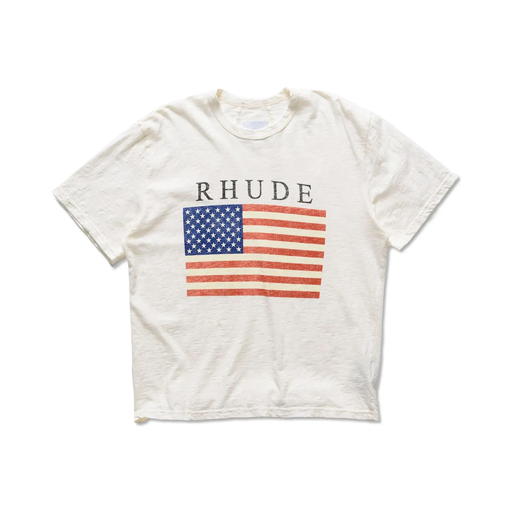 Rhude USA Flag Slub Tee