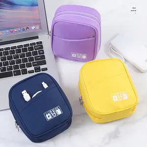 Travel Digital Accessories Storage Bag Portable Headphone Bag Data Cable Bag Charger Power Plug Storage Bag USB Flash Drive Zipper Pouches