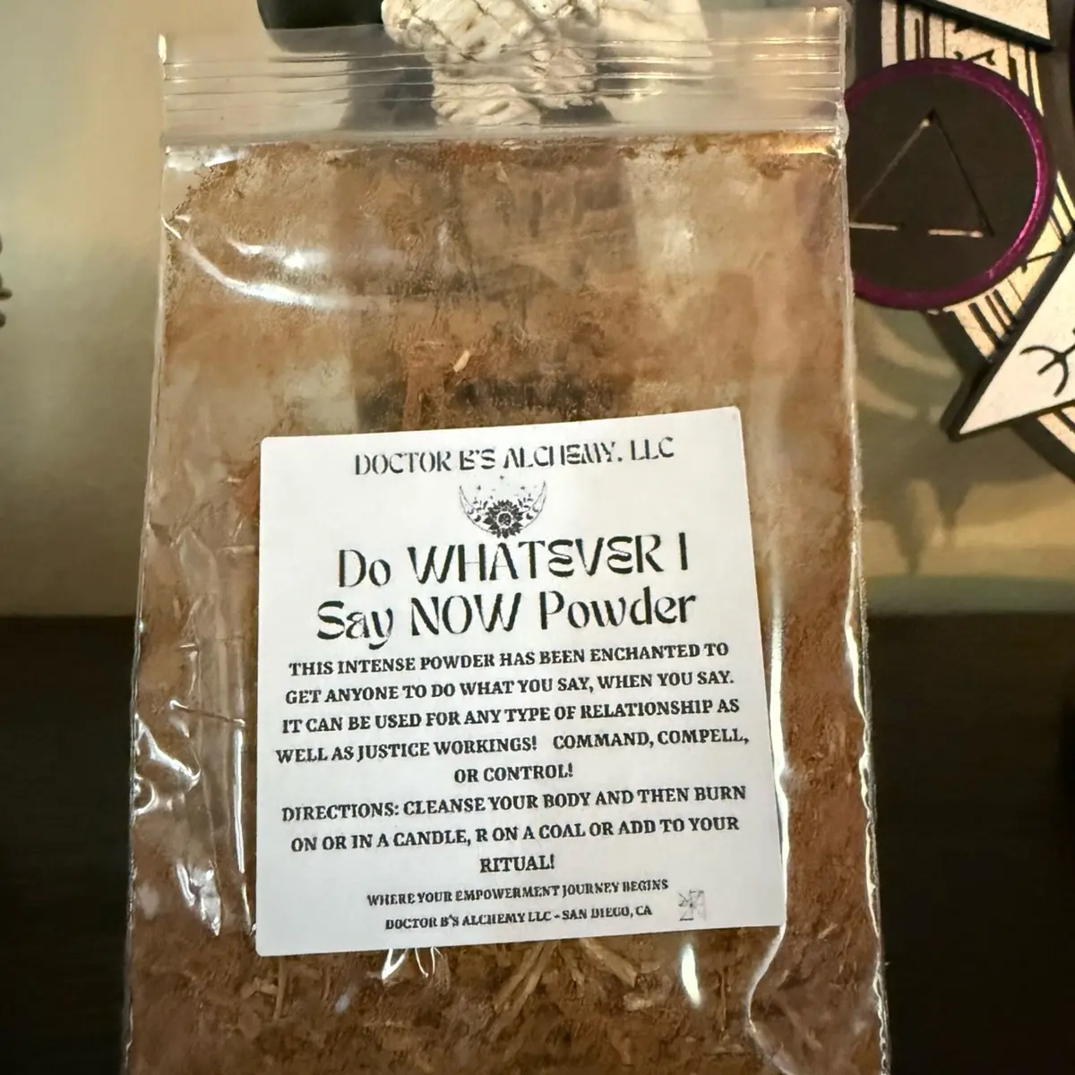 Commanding/Compelling Powder