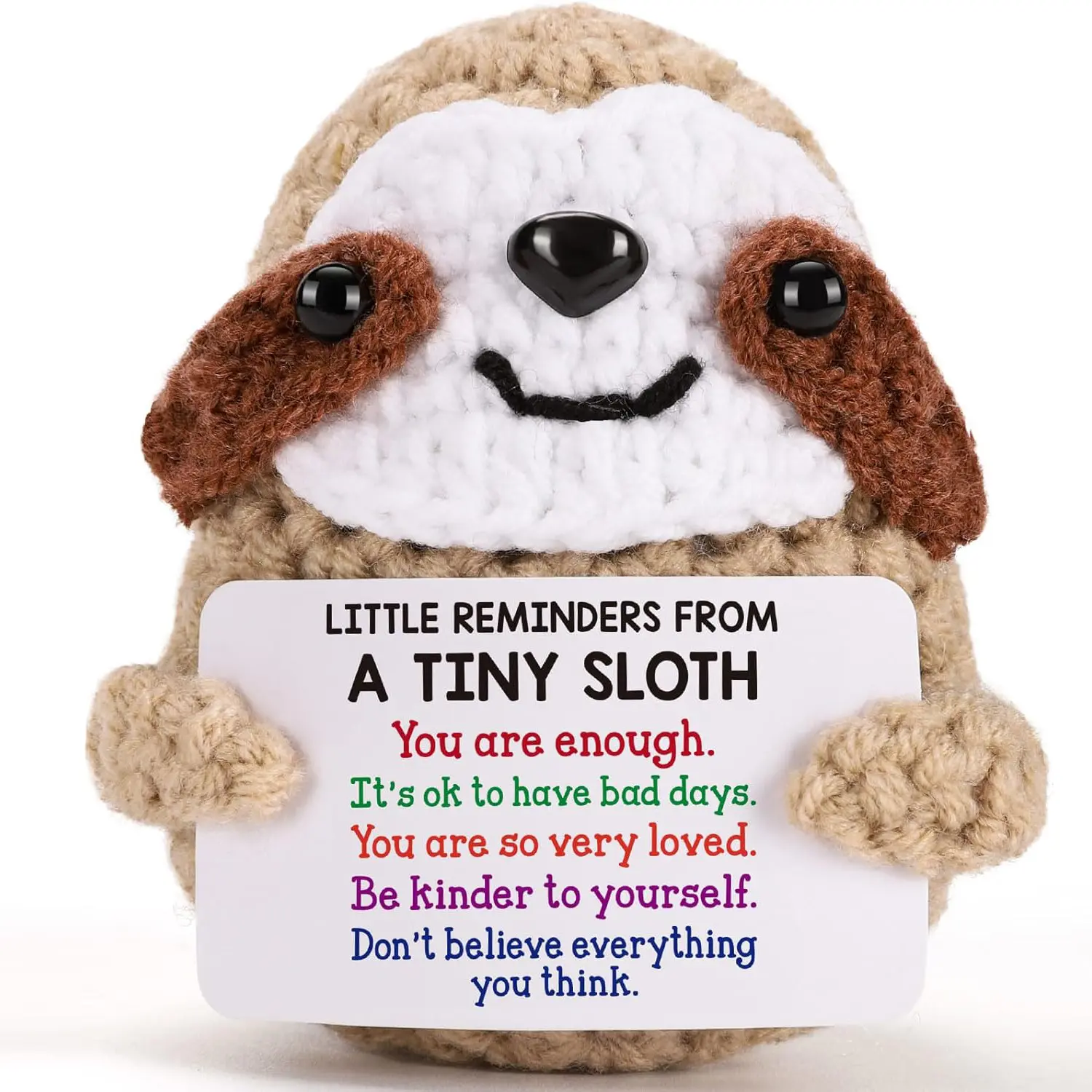 Christmas Socks Gift for Women, Fun Cute Crochet Amigurumi Gift Tree Sloth Turtle Kimchi Roll Unique Birthday Xmas Present, Stocking Stuffers, Ideal for Colleagues Boss Friends