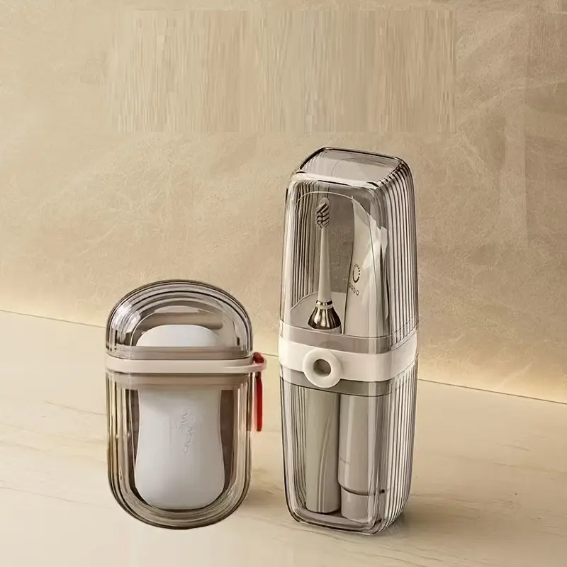 Travel Toothbrush Cup and Soap Holder, Leak-Proof, Portable, Lightweight, Easy to Clean, Designed for Travel and Home Use, Perfect for Your Next Adventure, Toothbrush Holder with Cover, Toothbrush Storage Holder, Toothbrush Holder Organizers