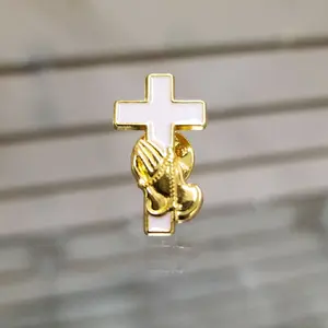 GOLD CROSS PIN FOR GORRA/HAT     100% ORIGINAL AND GUARANTEED QUALITY J/A