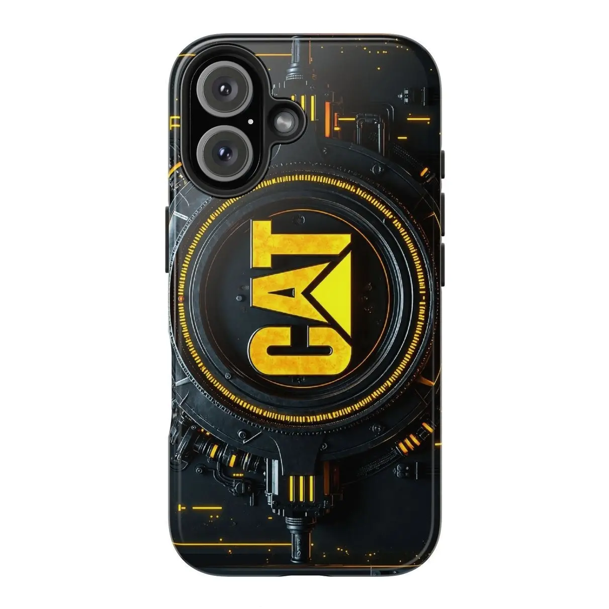 Caterpillar Phone Case - Heavy Machinery Diesel Power Case Compatible with iPhone 17, 16, 15, 14, 13, 12, 11, 8, SE, XR, X, XS Max, Pro, Plus T