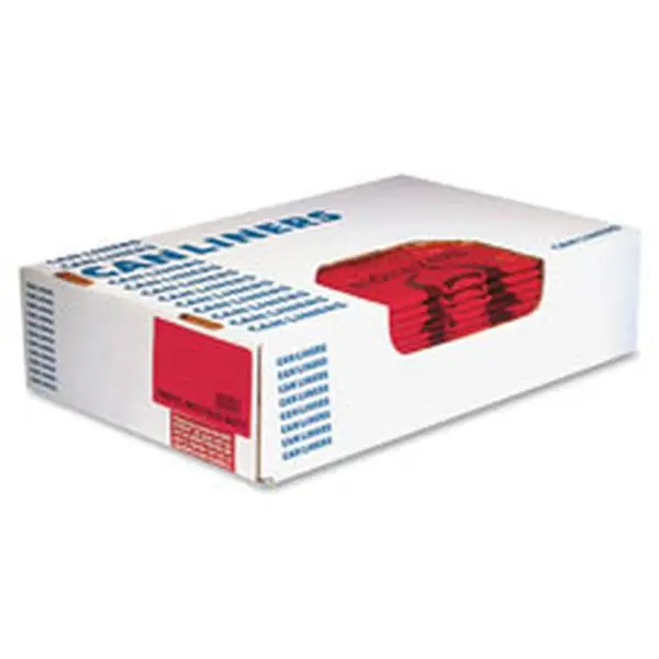 Heritage Bag HERA8046PR 1.3 mil Red Biohazard Can Liners- 200 Per Carton