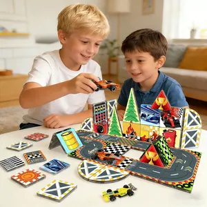 Magnetic Tiles Building Blocks Set, Stem Educational Toy for Kids Ages 3-8 & 4-12, Creative Puzzle Board Gift for Boys Girls