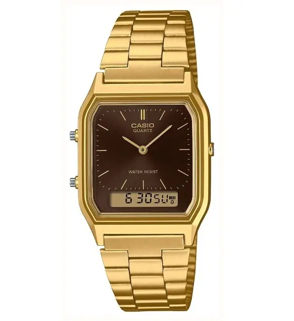 Casio Men's Analog Watch with Stainless Steel Strap AQ-230GA-5AMQYDF