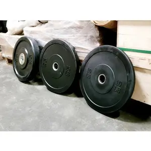 Bumper Plates with Steel Center Hub per Pair  - Virgin Rubber