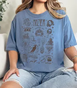 Unreal Unearth Hozier T-Shirt, Hozier Tour 2024 T-Shirt, Cool Design Hozier Concert T-Shirt, Sleeve Crewneck, Vintage, Basic