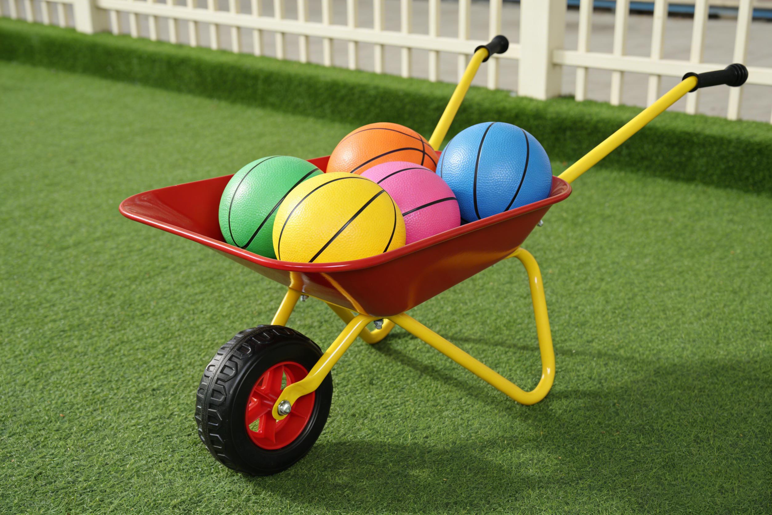 Children's metal wheelbarrow Metal Structure wheelbarrow, Steel tray for Gardens, Soil, Sand