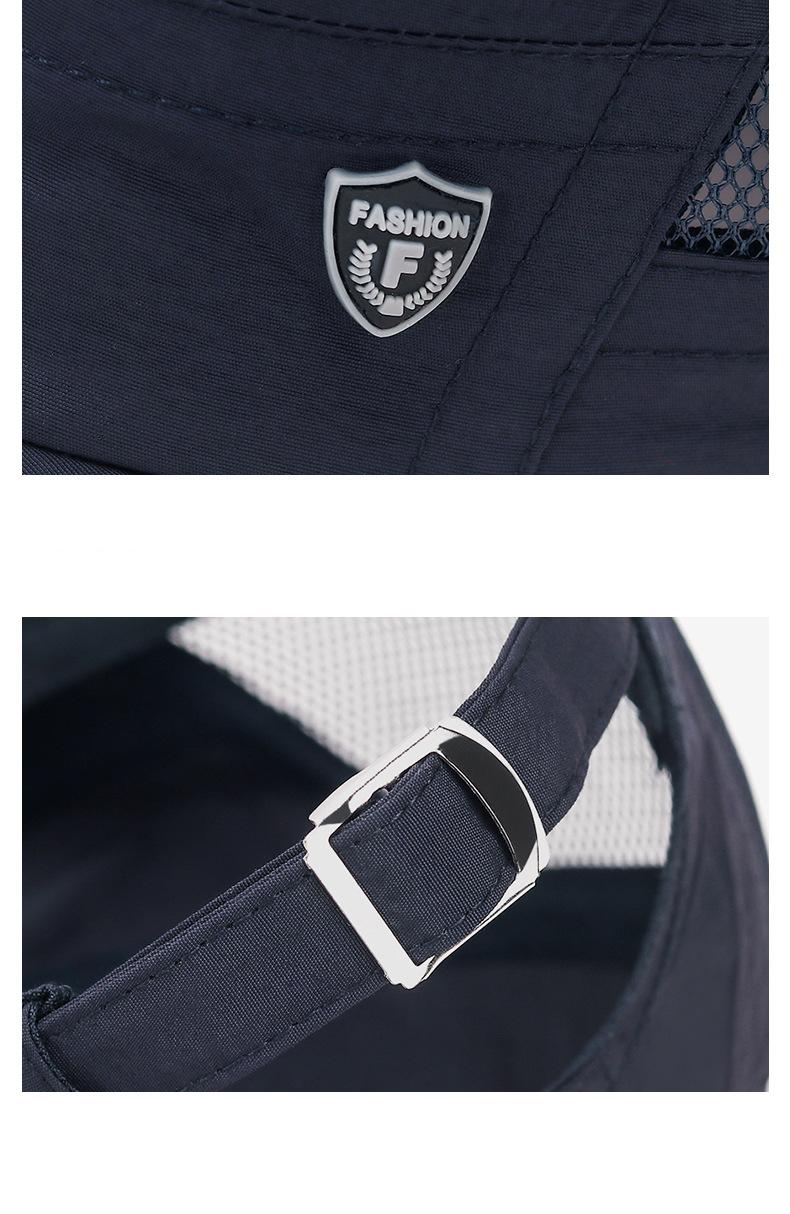 Men's Quick-Drying Hat Lightweight Breathable Mesh Flat-Top Cap for Summer Sun Protection & Shade Spring/Summer Outdoor Baseball Cap Unisex