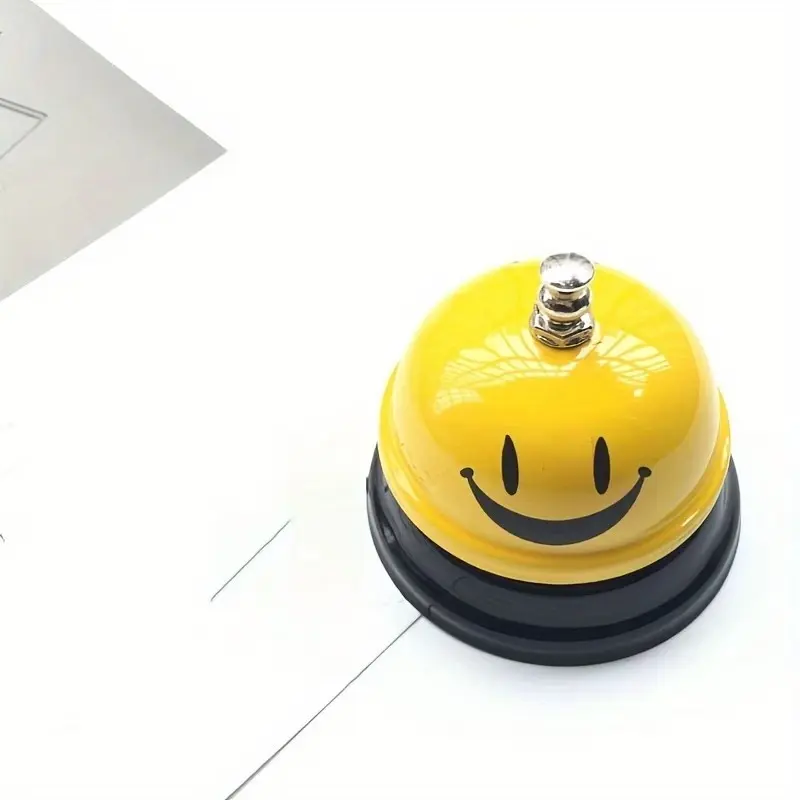 Metal Service Bell Call Bell, Creative Play Toy Bell for Games and Meals, Table Bell for Summoning, Fun and Unique Design, Metal Construction, Resonant, Compact