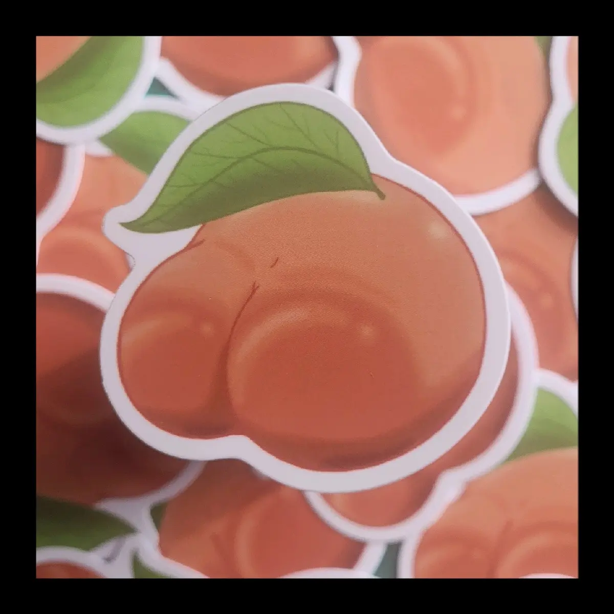Bootylisious Peach Sticker