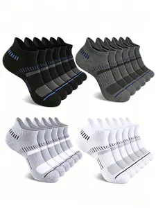 12 Pairs Men's Summer Ankle Socks, Comfortable and Lightweight, Ideal for Sports and Daily Wear, Casual Style, All Seasons
