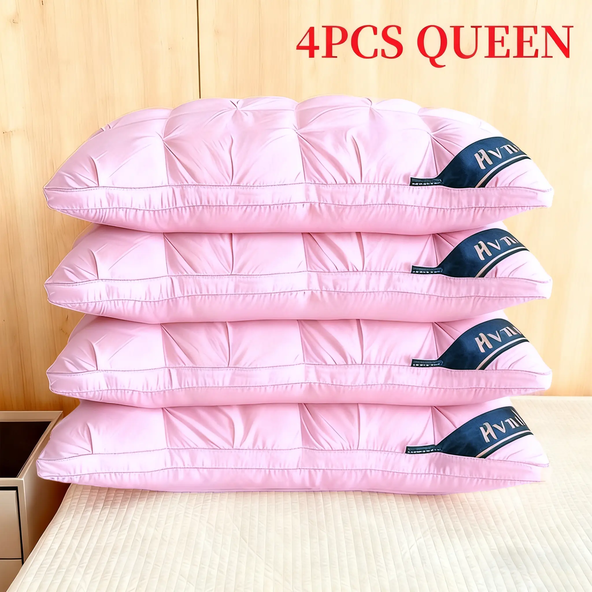 4pcs-Queen（Pink）