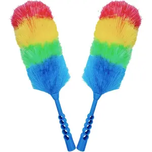 2 Pack Upgrade 19" Static Duster Beandable and Washable - More Fibers Bigger  Less Loss of Fiber Duster