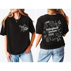 Volleyball Season T-shirt, Funny Game Day Tee, Girls Team Sports, Retro Athletic T-Shirt, Gift For Player Coach Fan, Volleyball T-shirt