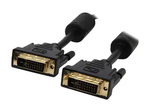 Nippon Labs DVI6DD 6 ft. DVI D Dual Link (24 + 1) Male to Male Cable, Black