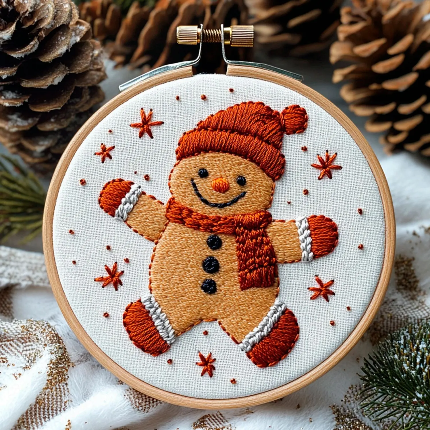 Beginner Embroidery Kit, Stylish Embroidery, Handmade Embroidery, Elegant Cross Stitch Set for DIY Enthusiasts, Includes Printed Cotton Fabric, Threads, Needles & Patterns, Embroidery Craft, Embroidery Kit For Beginners
