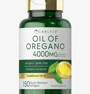 Carlyle Oregano Oil 4000mg Supplement | 150 Softgel Capsules | Contains Carvacrol | Non-GMO & Gluten Free Formula