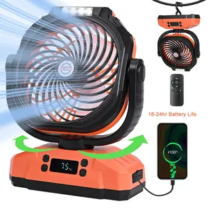 SYADOO Usb Portable Fan, Camping Fan Rechargeable with 20000mAh Battery, Multipurpose Handheld Fan, Portable Tower Fan, Portable Led Fan,  Rotating Body Fan, Portable Desk Fan, Personal Waist Fan, Personal Portable Fan, Personal Cooling Fan, SummerVibes