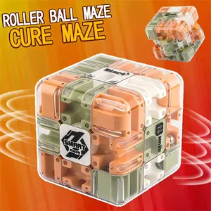 3D Ball Maze Cube Puzzle - Educational Logic Cube for Kids, Parent-Child Battle Game, Stress Relief Toy for Logical Thinking Training| Limited Edition Christmas Gift for Party Game Night