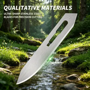70pcs spare blade set folding small knife push-pull knife universal replacement blade daily unboxing outdoor cutting blade