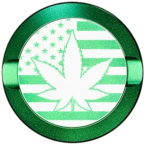 MJ Leaf with Flag-My Tyn Co. Custom Aluminum ZYN Tyns for ZYN Pouches Waterproof and Airtight, 2 Compartments!