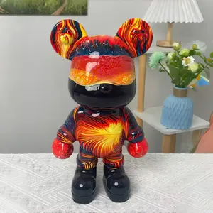 Flame-Fluid Bear Decorative Piece Handmade Decoration Christmas Present Ornaments