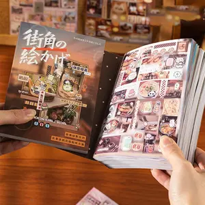 30pcs Bag Street Corner Shadow Series Retro Style Graffiti Stickers Book Hand Account Material Decoration DIY Scrapbook Materials Photo Frame Diary Notebook Creative Stationery