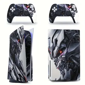 [Cybermech Leader] Cybernetic Armor Mecha Full Set PS5 Console & 2 Controller Decal Skin for Disc & Slim Disc Editions