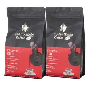 AFRO SHEBA Ethiopian Guji Coffee Bundle - 2 Bags of Bold Vibrant Flavors with Bright Fruity Taste and Smooth Finish