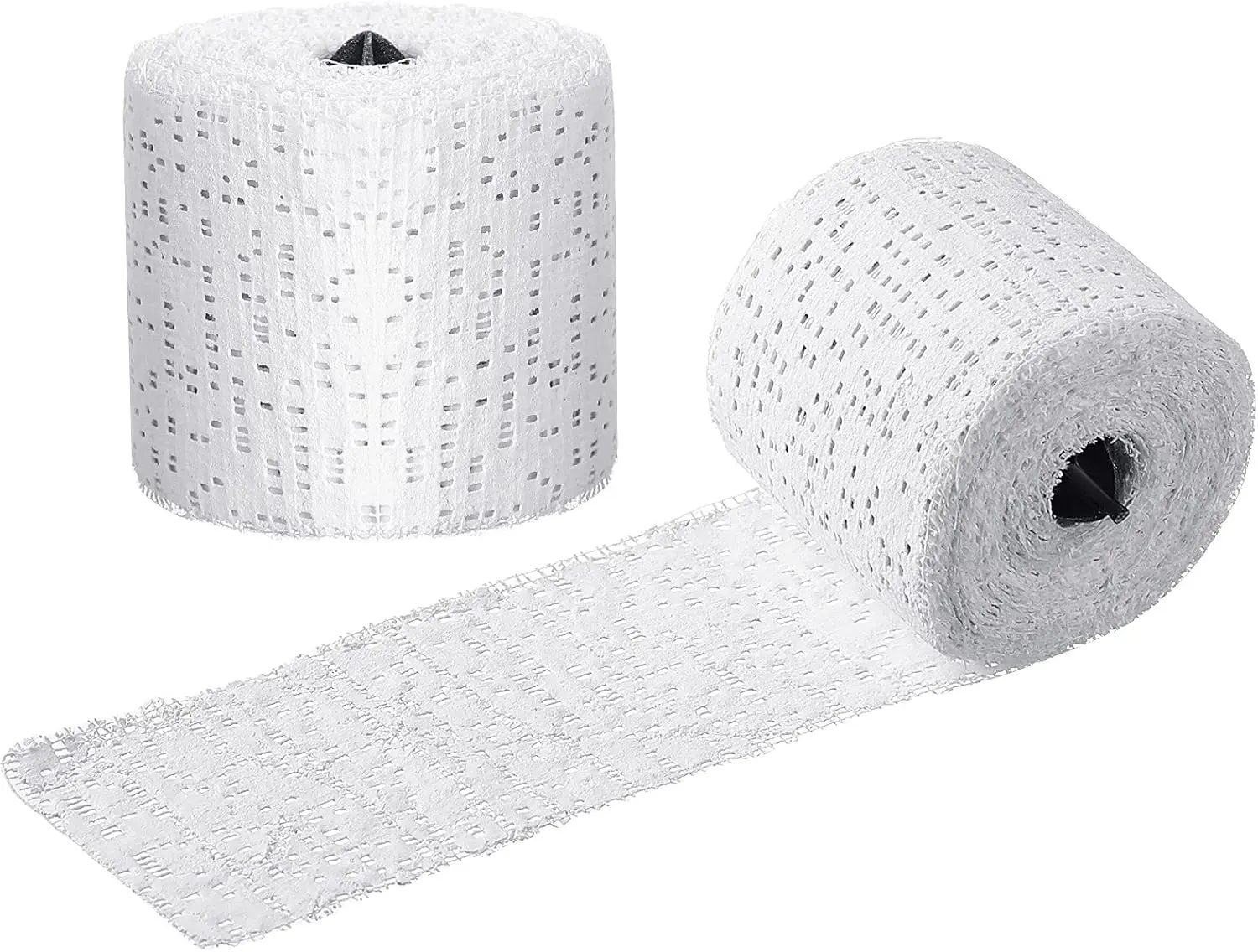 2 Rolls White Plaster Cloth Gauze  Rolls Plaster Strips Easy to Use Halloween DIY Crafts for Wrap Strips,  Cast, Mask Making, Scenery Construction, Hobby Crafts(2 Inch x 8.8 )