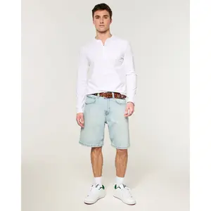 Hollister Light Wash Baggy Jean Shorts