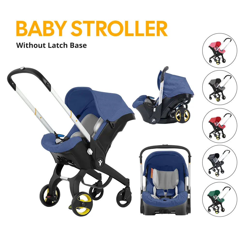 #DealsForYouDays Portable Foldable Aluminum Lightweight Adjustable Compact 1-Hand-Fold Stroller for 3-6 Months Toddlers - All-in-1 Convertible, Canopy, Reversible Seat, Caddy, Basket, No Latch Base, Detachable Cradle, Summer Outdoor Use, Lightweight Strol