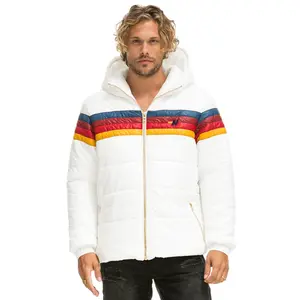 4 STRIPE LUXE TREKKER JACKET - GLOSSY WHITE