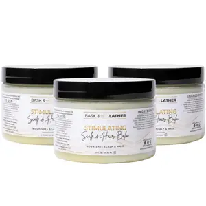 Stimulating Scalp and Hair Balm 12oz  - 3 Pack