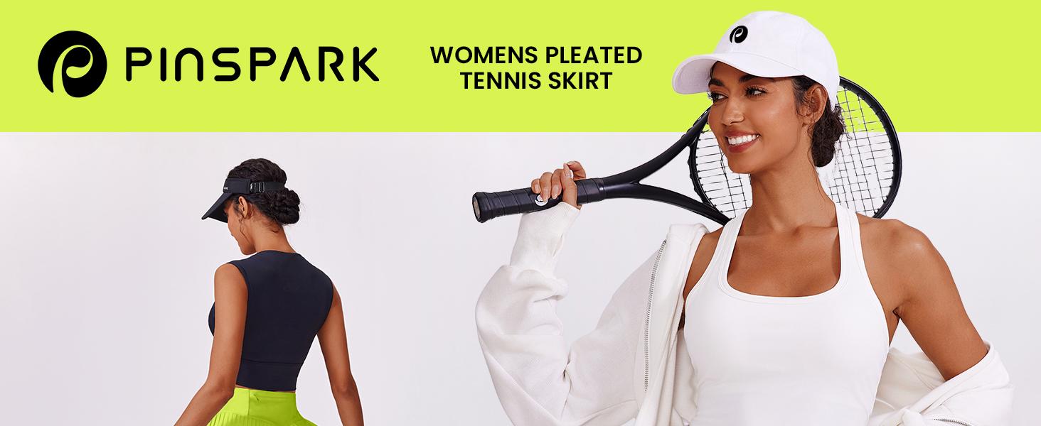 PINSPARK Pleated Tennis Skirt for Women High Waisted Athletic Skirts with Shorts Pockets Golf Workout Pickleball Skort Skirts Springtok PINSPARK Pleated Tennis Skirt for Women High Waisted Athletic Skirts with Shorts Pockets Golf Workout Pickleball Skort Skirts Springtok