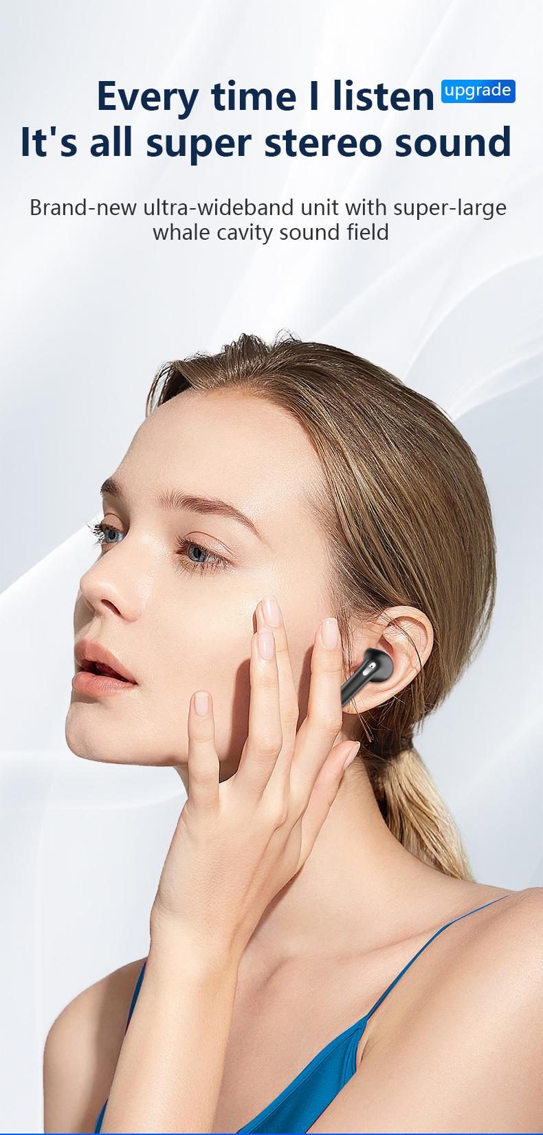 K550 Bluetooth 5.4 Earbarz with Alloy Case – 360° Panoramic Sound, HD Call, Noise Reduction, Long Battery, Waterproof Sports Earphone