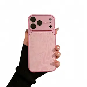 Transform to iPhone 17 Style! LargeWindow Leopard Print Full Coverage ShockproofPhone Case for iP17Promax/16/15/14/13