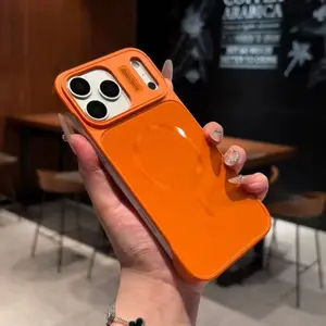 Frameless AG Matte Armor Magnetic Case For iPhone 17 16 15 14 13 12 11 Pro Max Plus For Magsafe Hard Wireless Charging Cover