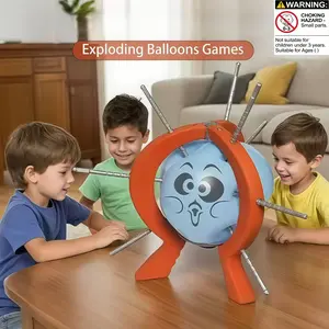10pcs Balloon Pop Game, Fun Interactive Party Game Set, Perfect Birthday Gift, Unisex Funny Toy, Random Balloon Styles