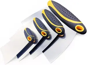 4-Piece Stainless Steel Body Filler & Putty Spreader Scraper Tools Set, Tools and Gadgets for Drywall Patch Repair - 1681