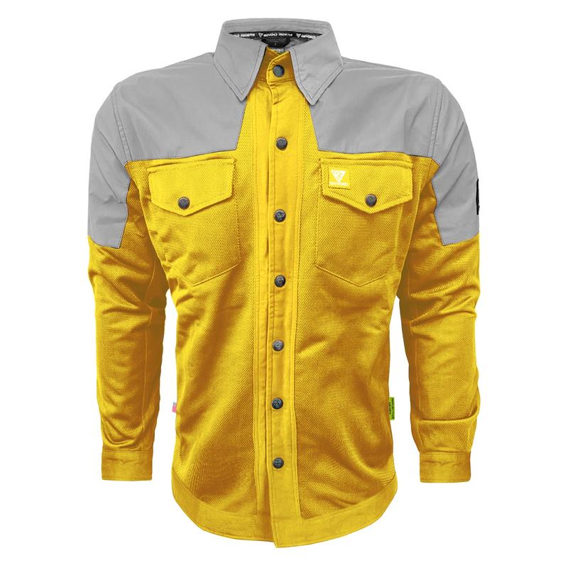 Summer Mesh Reflective Shirt Yellow Eclipse - with Pads