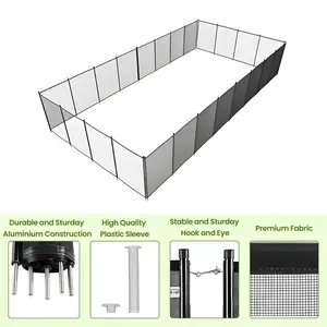 Pool Fence 4Ft x 60Ft Swimming Pool Fence in Ground Pool Safety Fencing