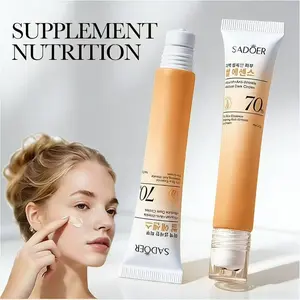 "Say bye to puffy eyes!  This SADOERroll-on eye cream is a GAME-CHANGER!Infused with 70% Rice Essence, it targetsdark circles, wrinkles, and puffiness inseconds The 3D roll-on head gives an instant massage-de puff, brighten, and tighten effortlessly!