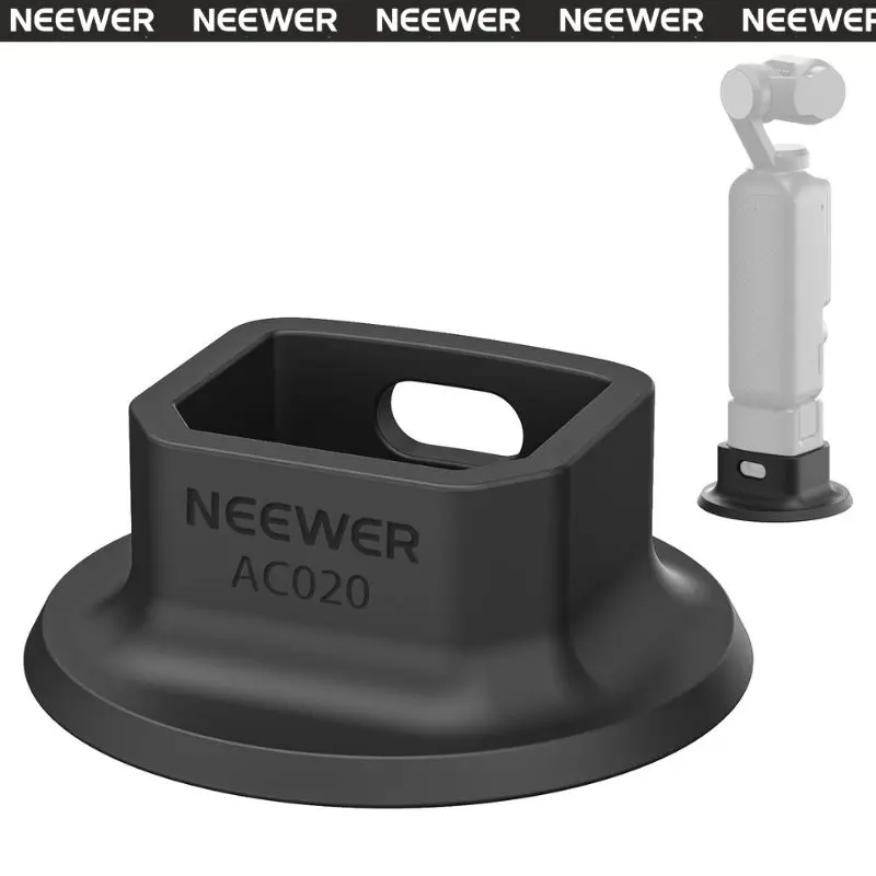 NEEWER AC020  Silicone Stand Base for Pocket 4 & 3, ø64mm Nonslip Soft Stable Anti Scratch Desktop Camera Mount Support Base Accessory Compatible with DJI Osmo Pocket 4 & 3 Gimbal Camera