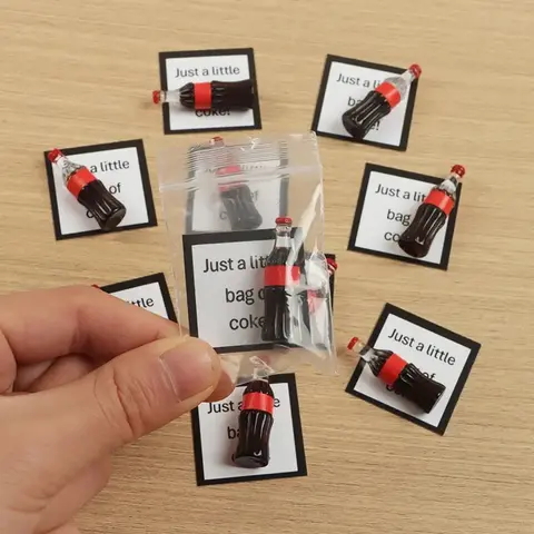 Humwam Novelty Resin Cola Prank Bags 10Pcs, Funny Gag Presents for Friends, Party Favors and Holiday Ornaments, Birthday Guest Souvenirs, Humorous Trick Accessory #GLOBAL PICKS