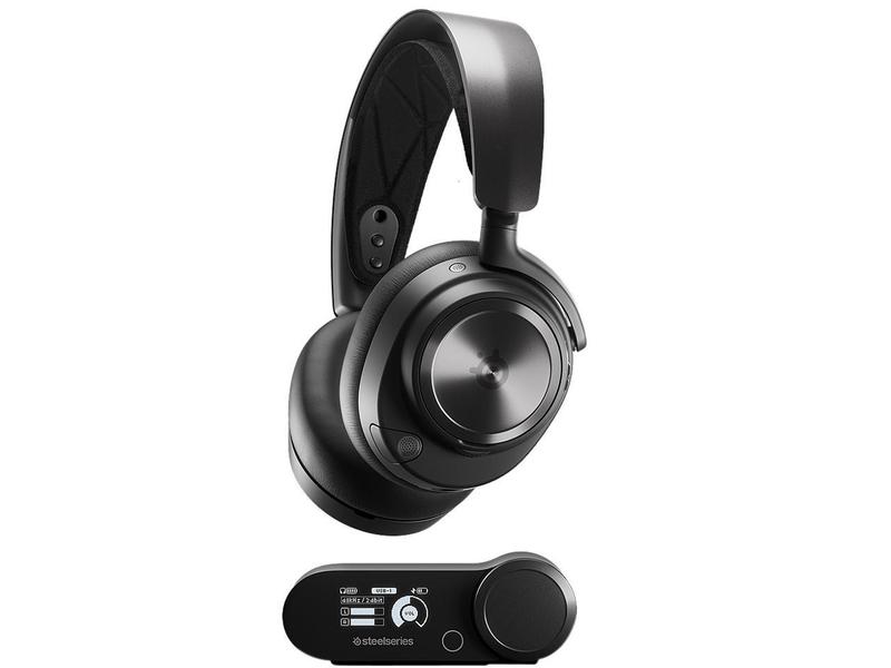 SteelSeries Arctis Nova Pro Wireless Multi-System Gaming Headset - Premium Hi-Fi Drivers - Active Noise Cancellation - Infinity Power System - Stealth Retractable Mic - PC, PS5/PS4, Switch, Mobile